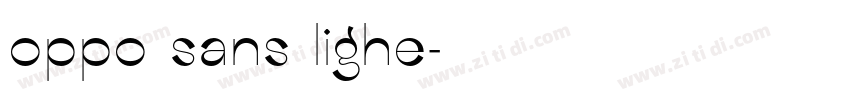 oppo sans lighe字体转换